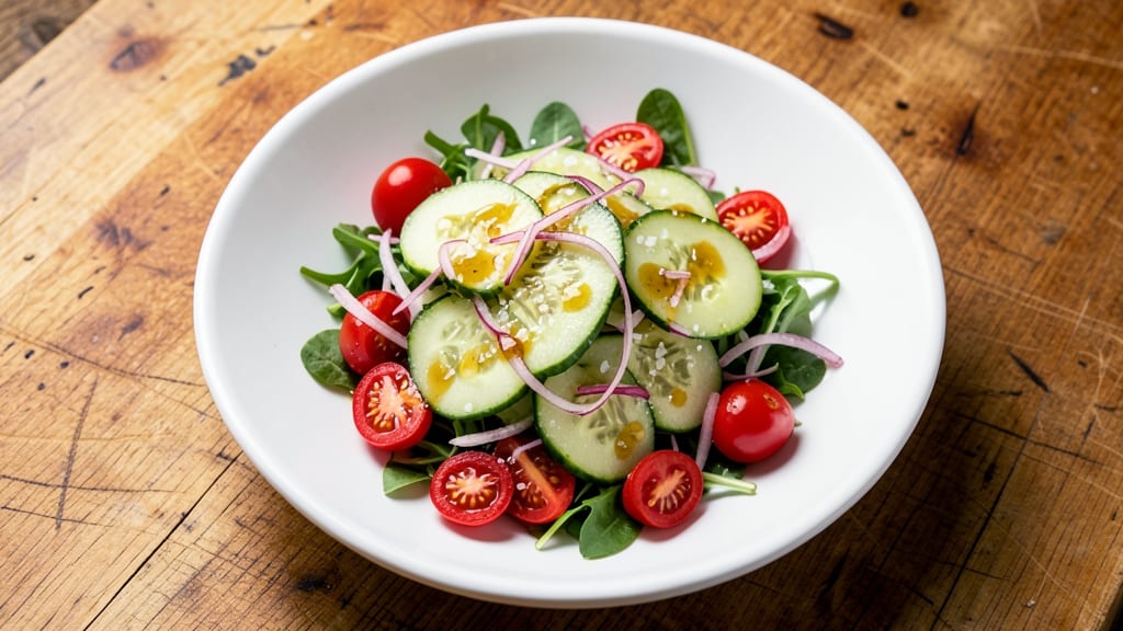 Cucumber Tomato Onion Apple Cider Vinegar Salad Recipe: Bright Pickle-Like Crunch Without the Wait