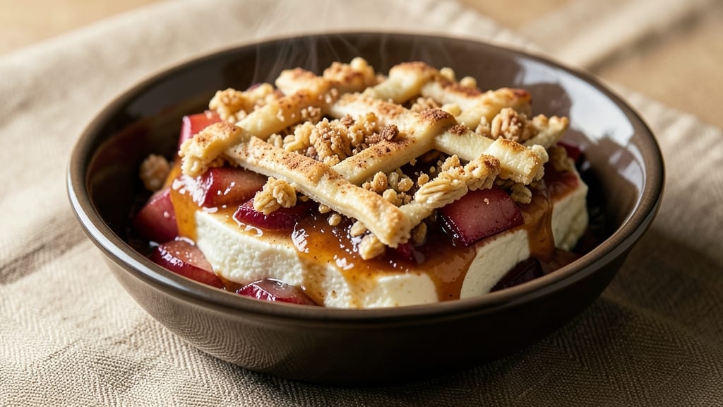 Apple Crisp Cheesecake Factory Recipe: Warm Spiced Apple Crunch Over Creamy Cheesecake Layers