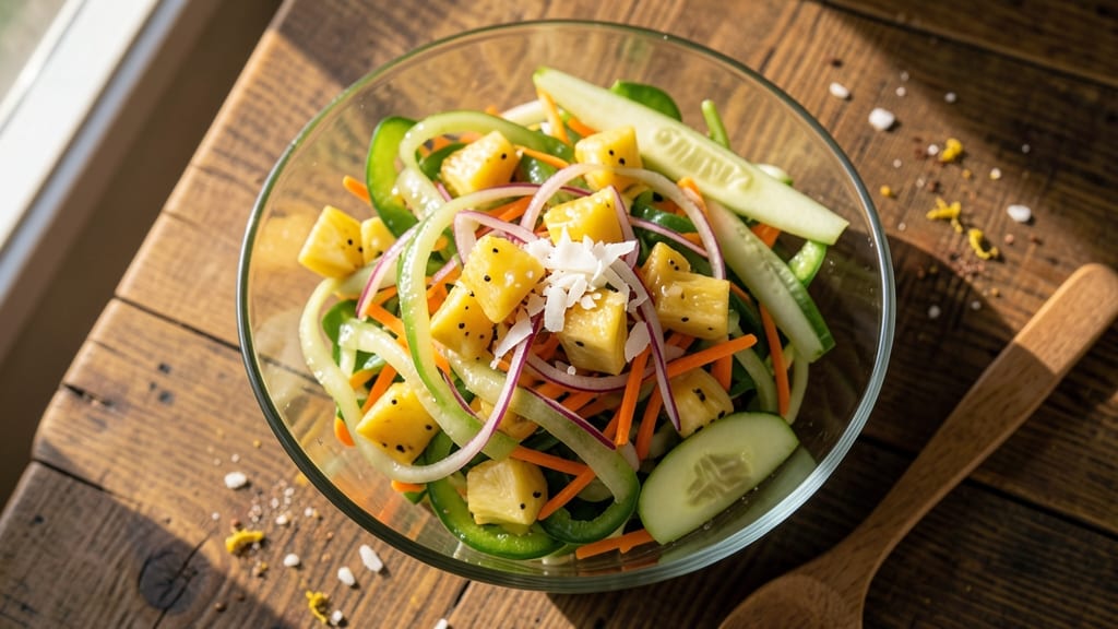 Ensaladang Ampalaya Salad with Pineapple Recipe: Tropical Bitter Melon Crunch in Every Bite