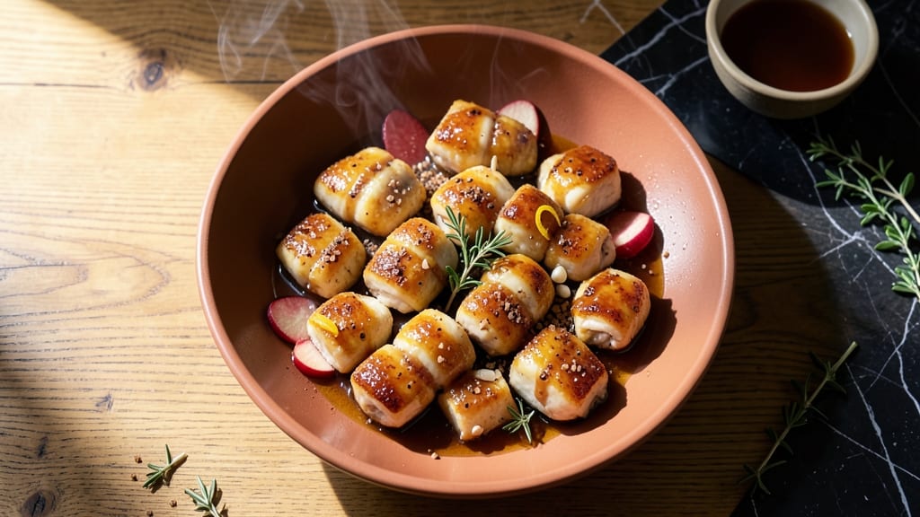 Apple Chicken Lollipops Recipe: Sweet-Savory Bites in One Pan