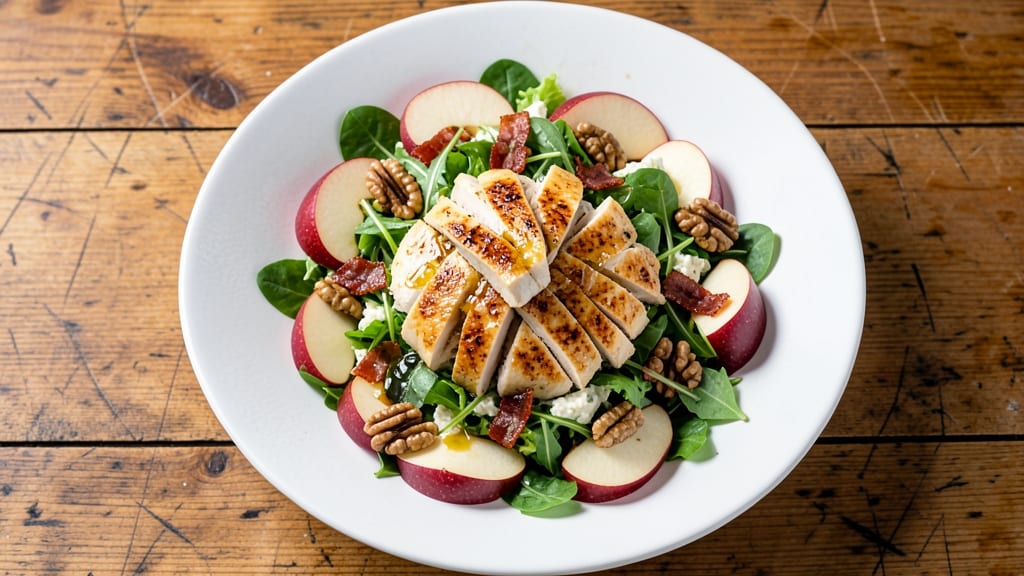 Apple Harvest Chicken Salad Recipe: Spiced Apple and Crispy Bacon Bites