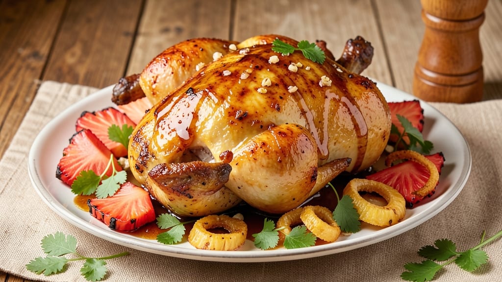 Pineapple Roasted Chicken Recipe: Caramelized Glaze Locks in Juicy Sweetness