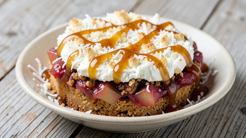 Raw Apple Cake With Caramel Sauce Recipe: Crunchy Top and Ultra-Moist Layers