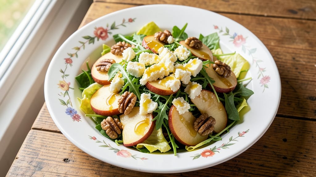 Old Fashioned Apple Walnut Salad Recipe: Crunchy Texture and Sweet-Savory Balance