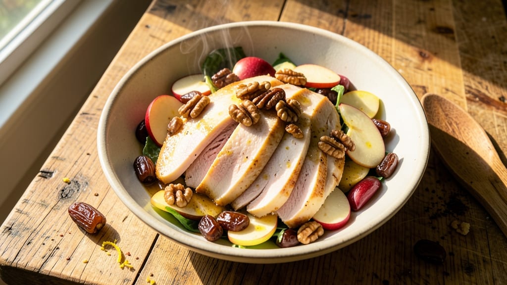Apple Date Chicken Salad Recipe: Sweet-Savory Bites With Crunchy Texture