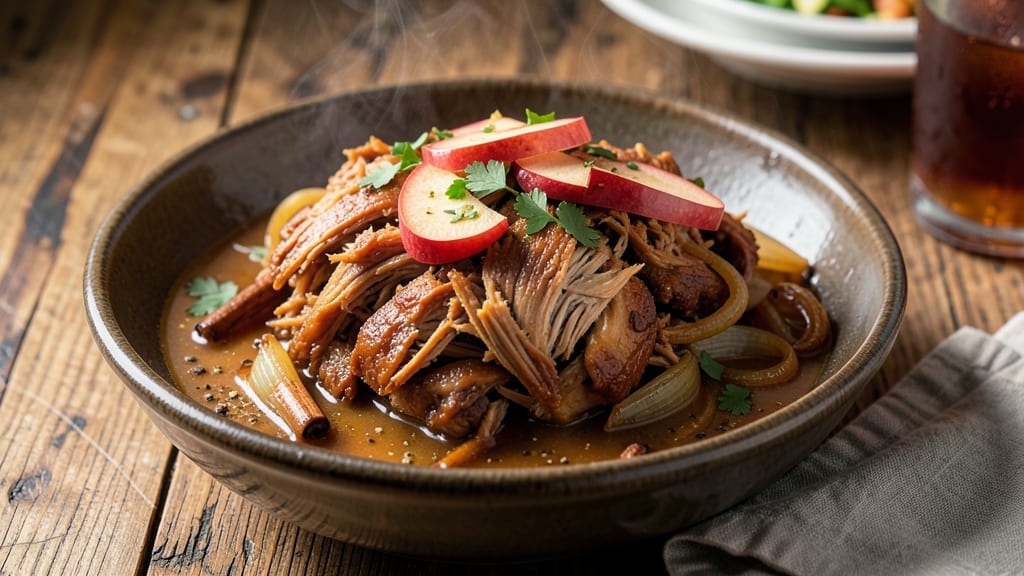 Slow Cooker Apple Cider Pulled Chicken Recipe: Spiced Cider-Infused Tender Meat
