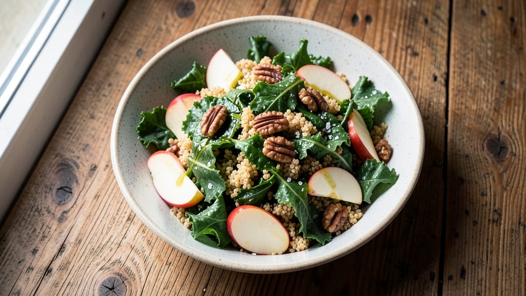 Kale Apple Quinoa Salad Recipe: Tart Sweet Crunch With Earthy Greens