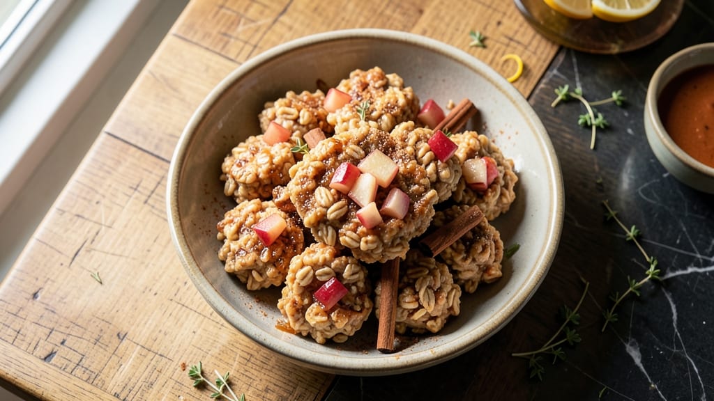 Apple Cinnamon Oatmeal Bites Recipe: Baked Breakfast Balls With Warm Spice Burst