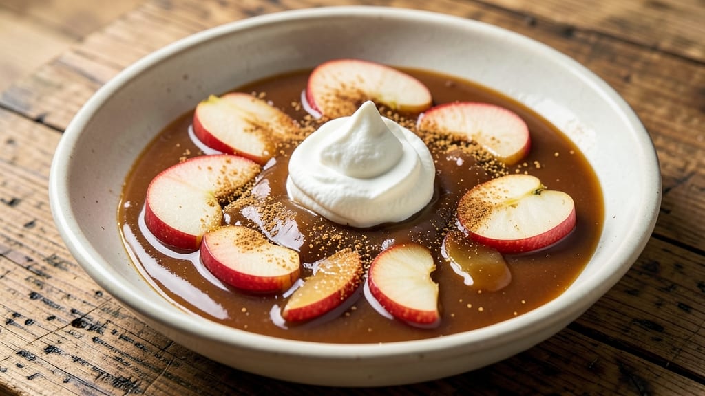 Caramel Apple Dip Recipe With Brown Sugar: Warm Spiced Apple Rivers Over Buttery Crunch