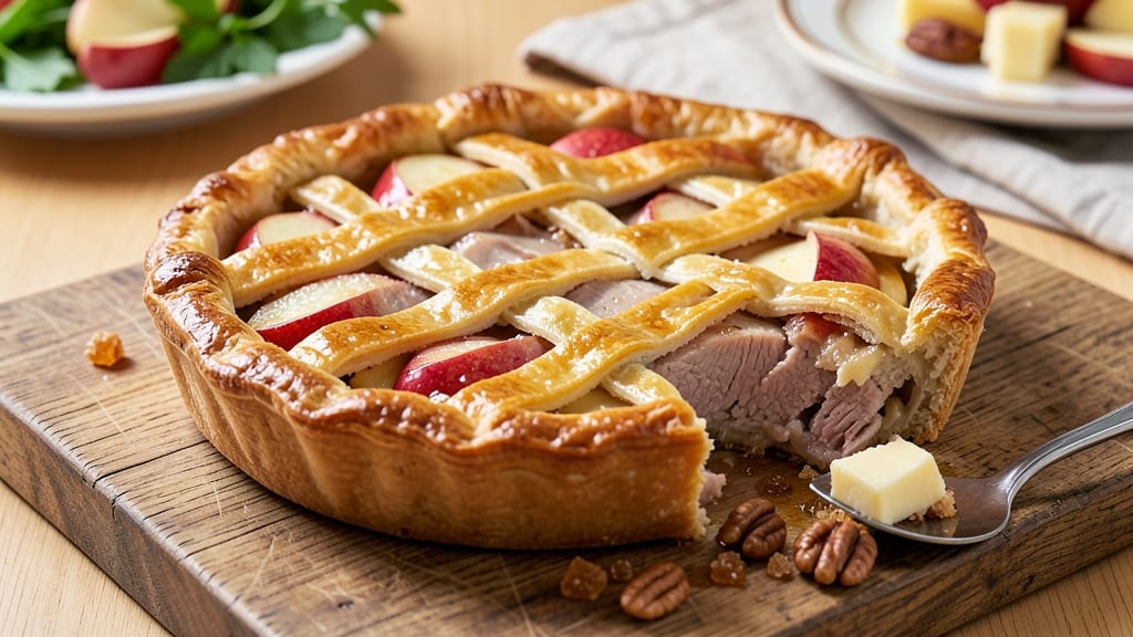 Pork and Apple Pie Recipe: Savory-Sweet Crust Topping Fusion