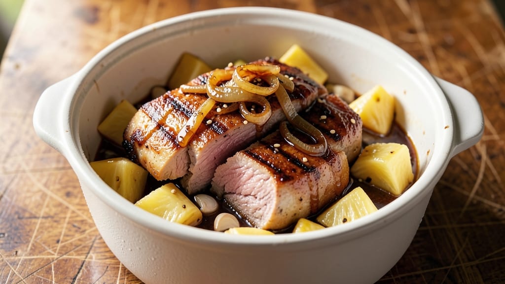 Pork Chops and Pineapple Crock Pot Recipe: Sweet-Tangy Glaze Meets Juicy Meat