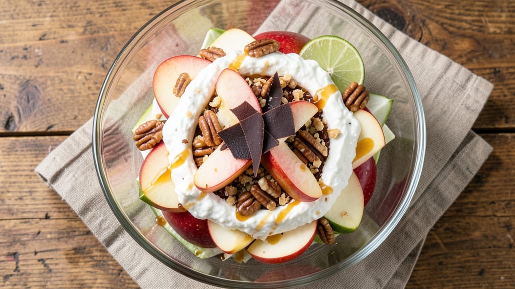 Healthy Candy Apple Salad Recipe: Crunchy Apple, Creamy Cottage Cheese Delight