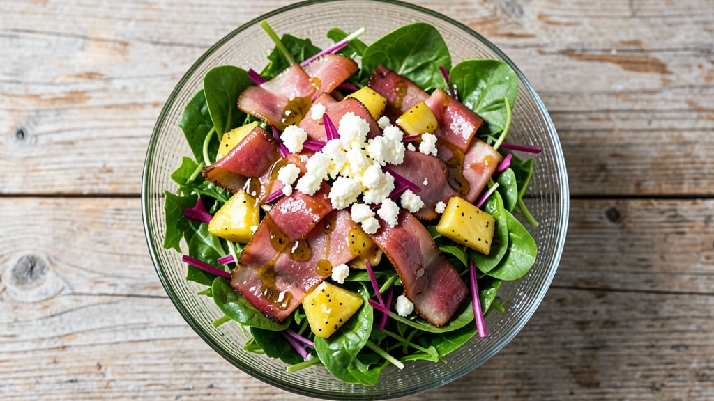 Ham and Pineapple Salad Recipe: Tropical Sweetness With Crunchy Texture Contrast