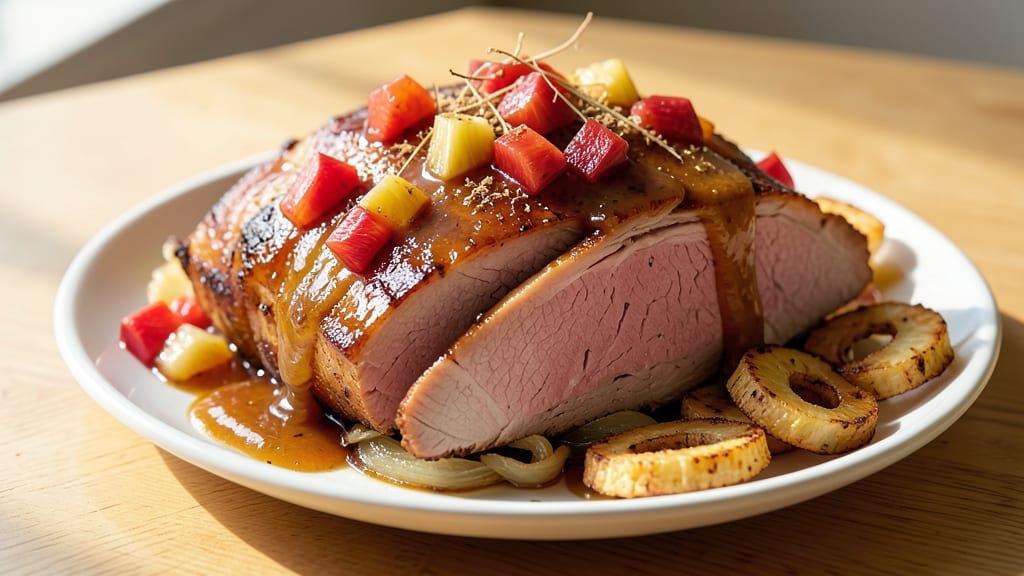 Pineapple Sauce for Baked Ham Recipe: Tropical Sweetness That Caramelizes Every Slice