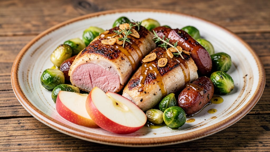 Chicken Apple Sausage Brussels Sprouts Recipe: Sweet-Savory One-Pan Harmony