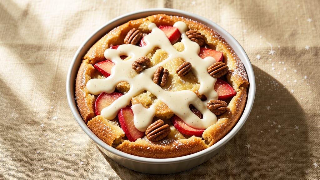 Apple Cake With Vanilla Sauce Recipe: Warm Spiced Layers Drowned in Silky Vanilla