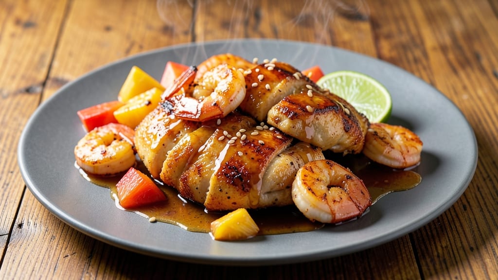 Crispy Pineapple Chicken and Shrimp Recipe: Sweet-Tangy Glaze Meets Crispy Protein