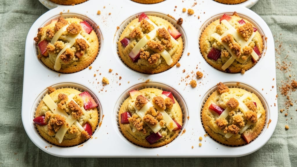 Apple Cheese Muffins Recipe: Spiced Apple-Cheddar Crunch in One Bake