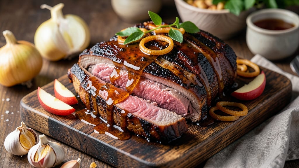 Apple Smoked Brisket Recipe: Caramelized Apple Crunch Meets Smoky Tender Meat
