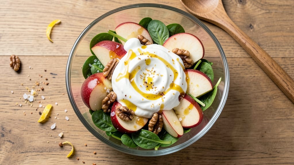 Panera Fuji Apple Salad Copycat Recipe: Crispy Top and Gooey Apple Rivers