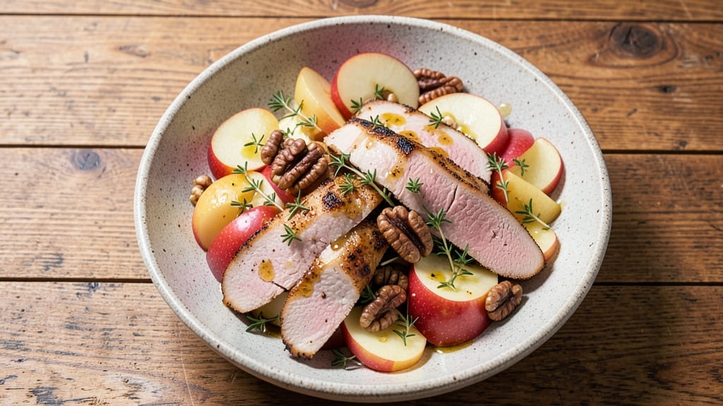 Turkey Apple Walnut Salad Recipe: Harvest Flavors With Crunchy Texture