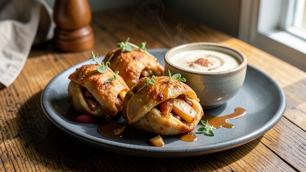 Fried Apple Dumplings Recipe: Spiced Apple Filling Wrapped in Flaky Layers