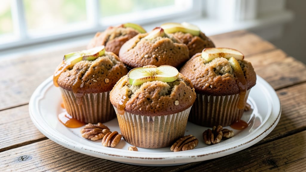Whole Wheat Apple Muffins Recipe: Spiced Fruit Streusel Topping Magic